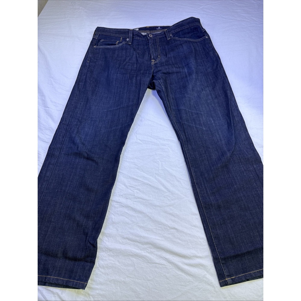 AG Adriano Goldschmied Men's Jeans "The Protege" Straight Leg 36x32L Dark wash - Picture 2 of 10